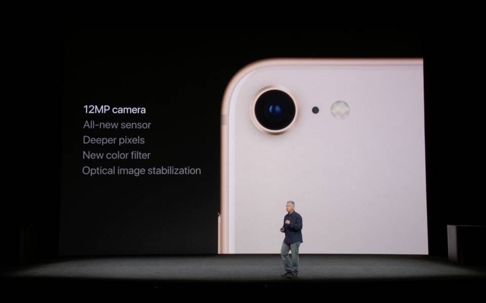 Apple's iPhone 8 took center stage during the company's event at the new Steve Jobs theater.