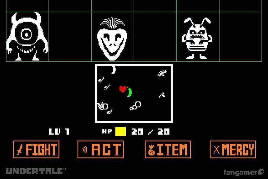 Undertale gameplay.