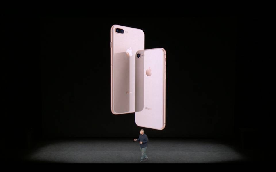 Apple's iPhone 8 took center stage during the company's event at the new Steve Jobs theater.